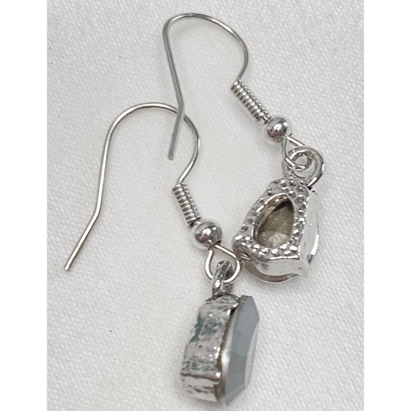 Necklace And Earrings Jewelry Pear Shape Set Lab Created Moonstones Stones - Picture 13 of 15